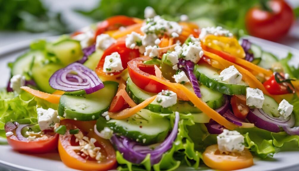 healthy fresh mixed greens