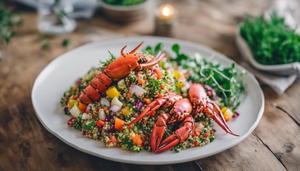 healthy grain and veggies