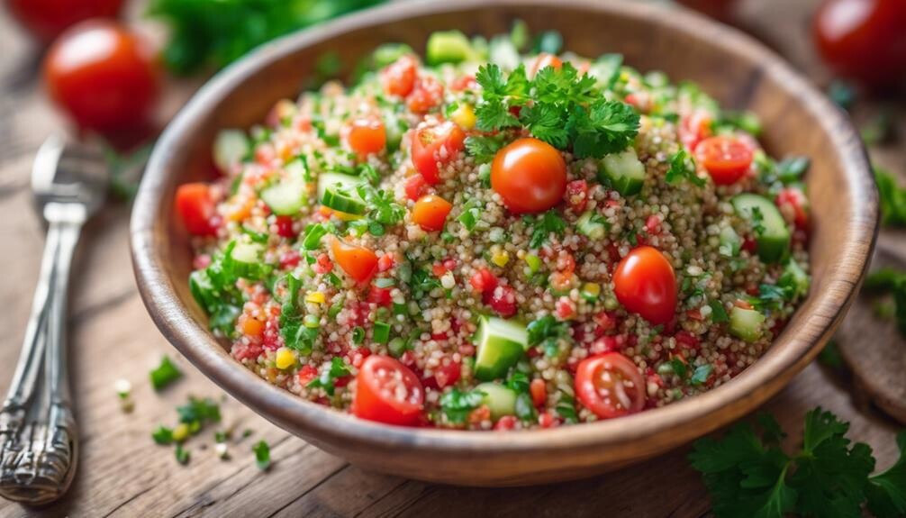 healthy grain salad dish