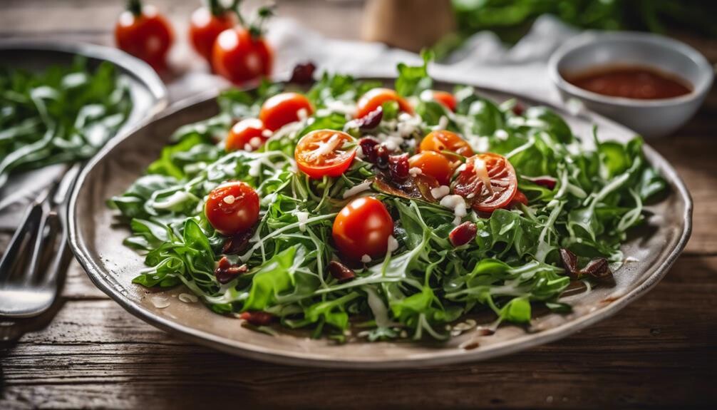 healthy green arugula dish