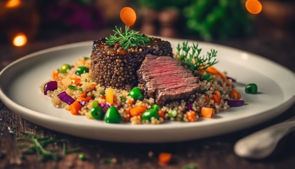 healthy quinoa and vegetables