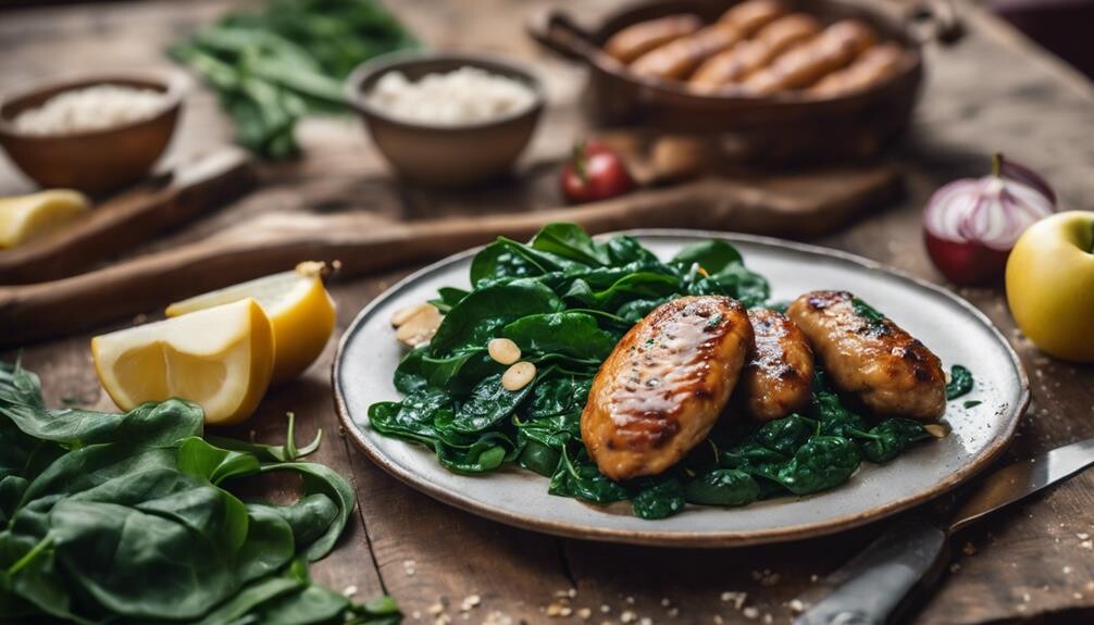 healthy saut ed spinach recipe