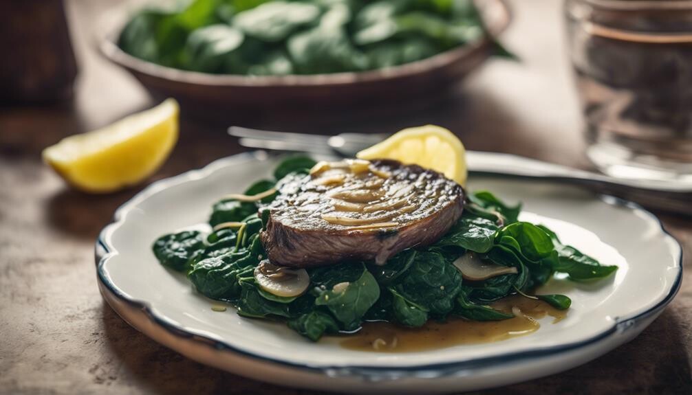 healthy saut ed spinach recipe