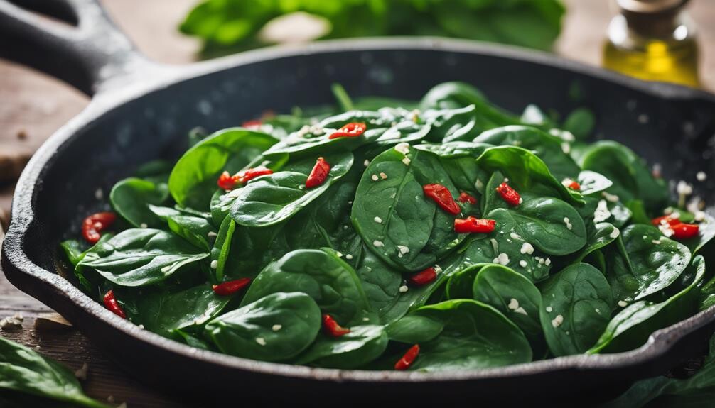 healthy spinach side dish
