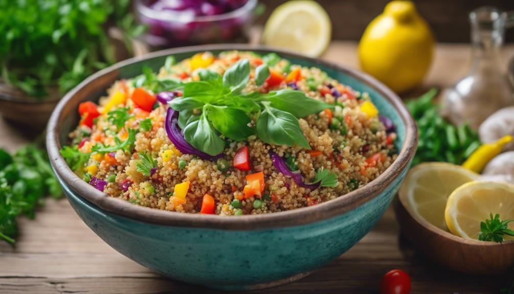 healthy vegetarian quinoa dish