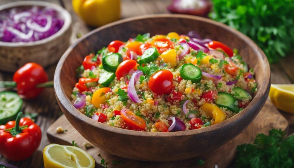 healthy vegetarian quinoa meal