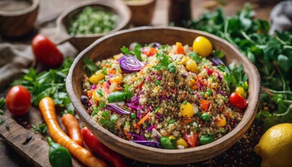 healthy vibrant colorful dish