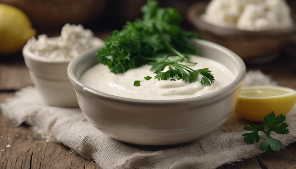 herb infused creamy condiment recipe