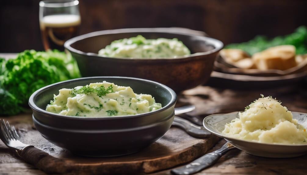 irish dish with kale