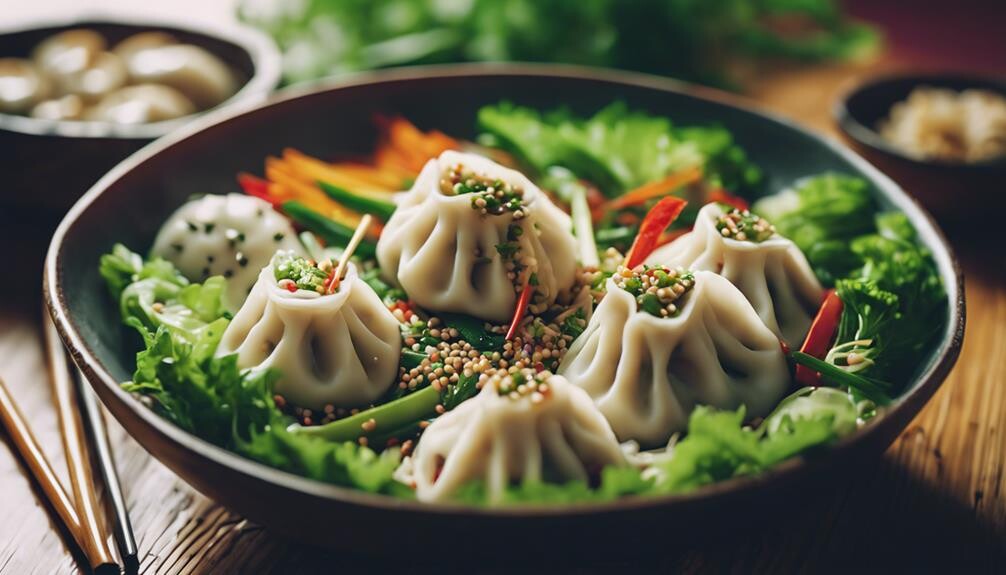 juicy pork filled dumplings