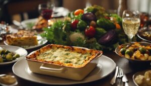 lasagna christmas dinner sides