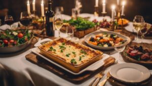 lasagna dinner party sides