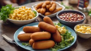 mini corn dog sides