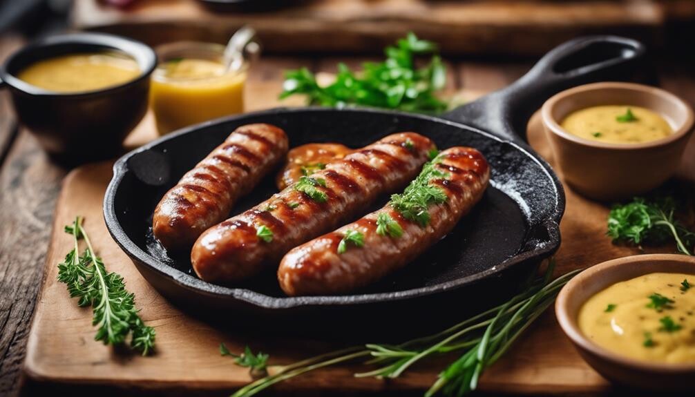 morning meal with sausage