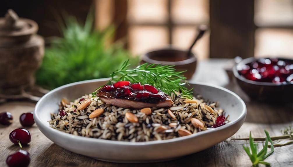 mushroom and herb infused dish