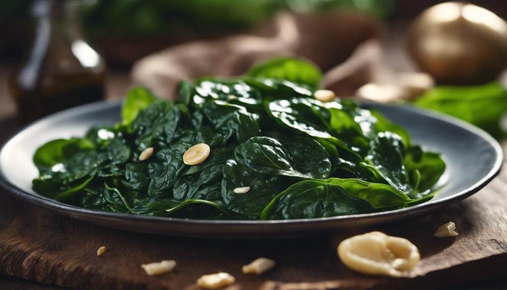 nutrient rich spinach dish