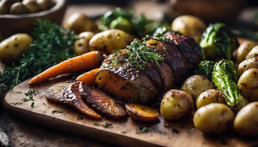 nutritious colorful oven feast