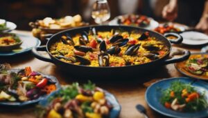 paella dinner party sides
