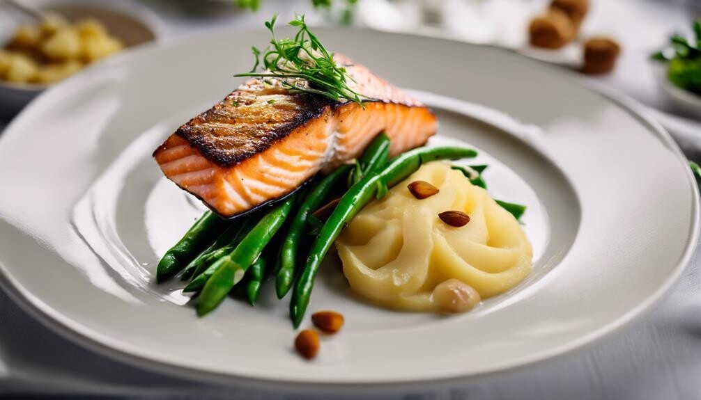 perfectly cooked salmon fillet