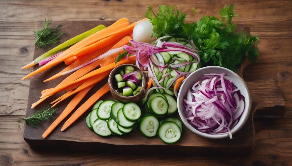 preserved garden produce artfully