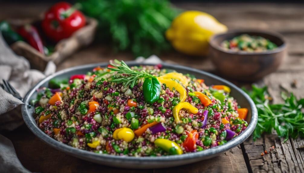 quinoa salad with vegetables