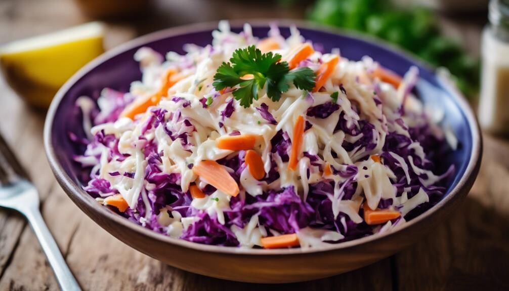 refreshing cabbage and mayo