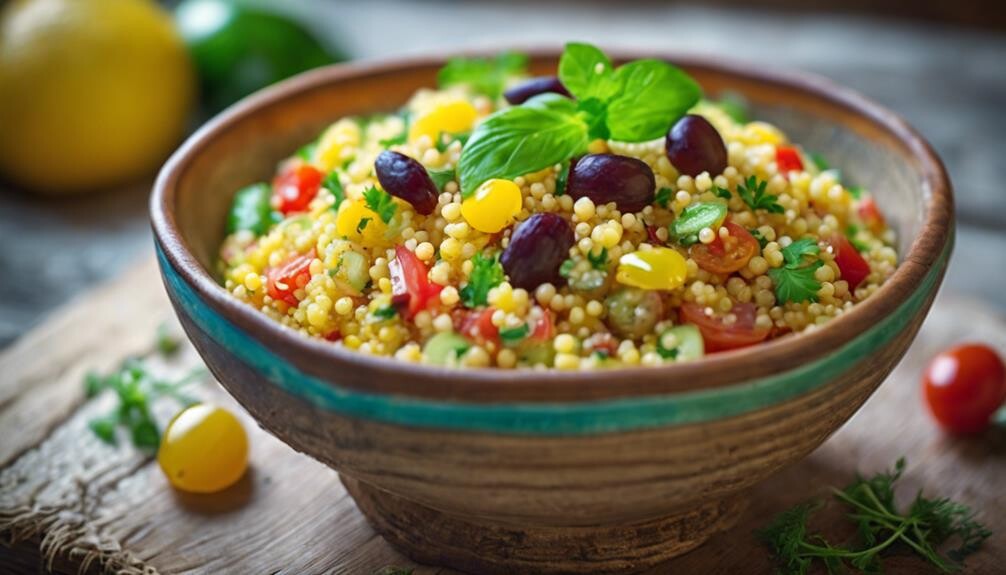 refreshing mediterranean couscous dish