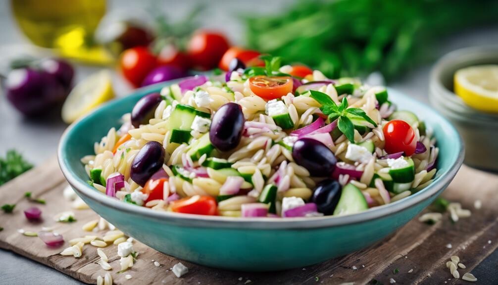 refreshing mediterranean pasta dish