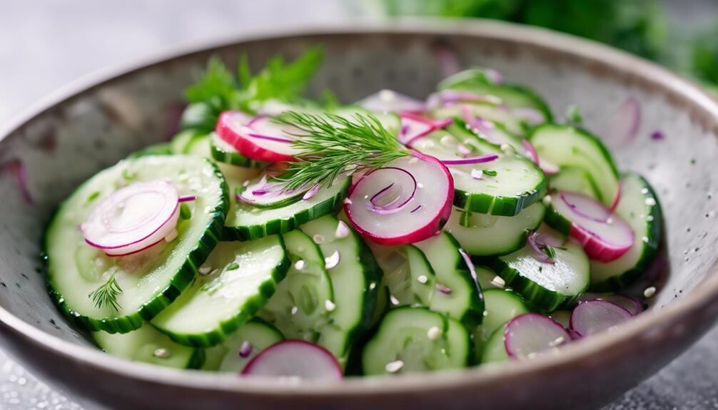 refreshing summer cucumber dish