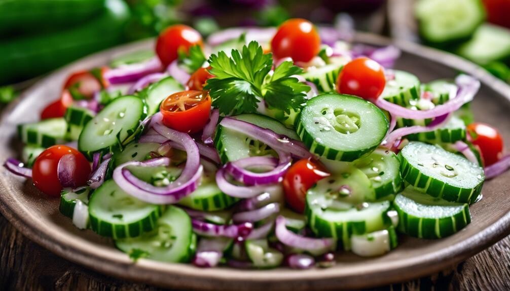 refreshing summer cucumber salad