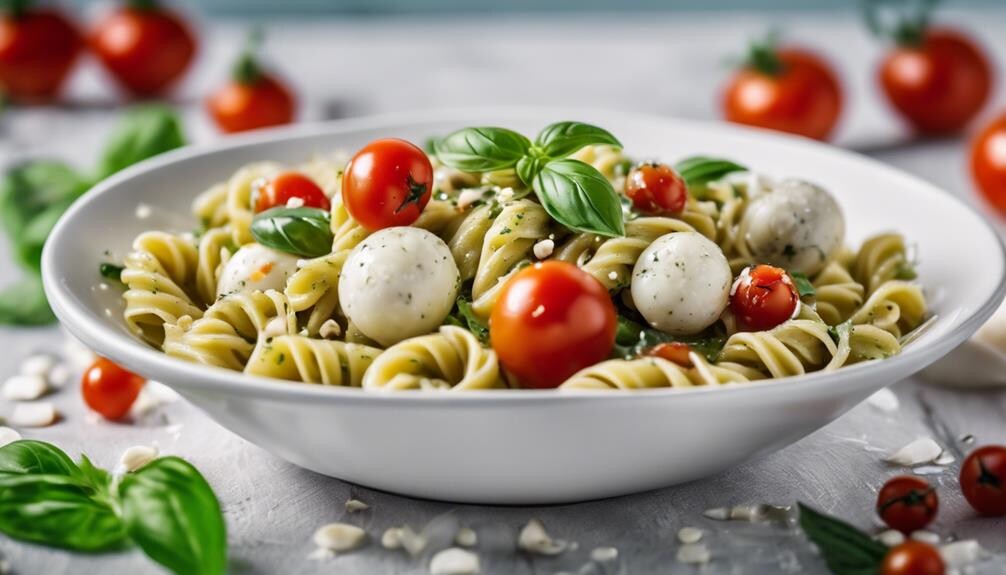 refreshing summer pesto salad