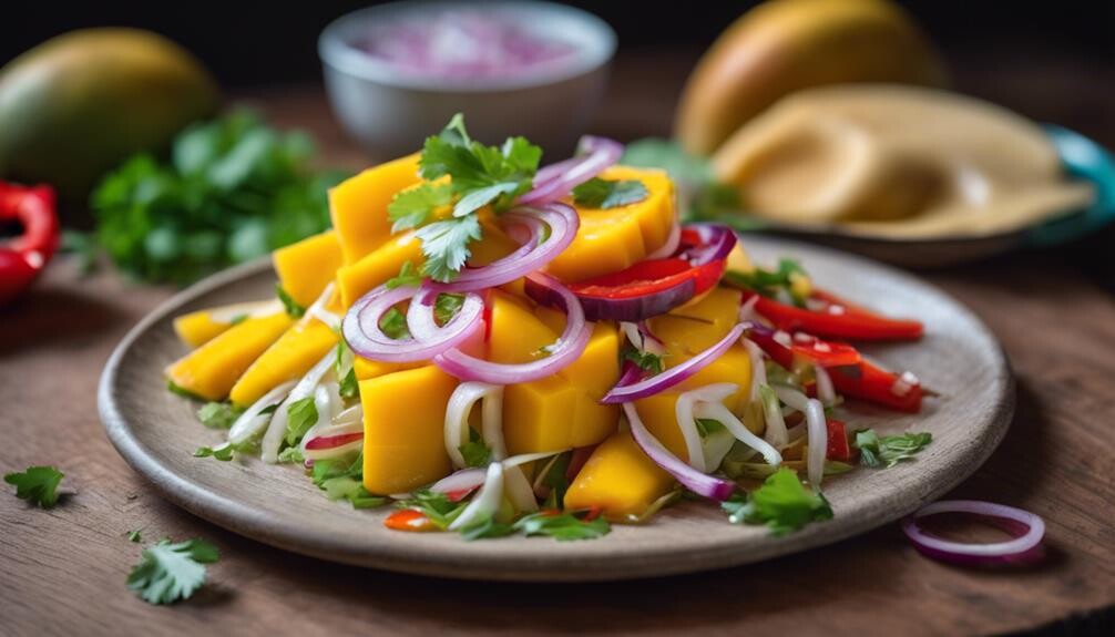 refreshing tropical mango dish