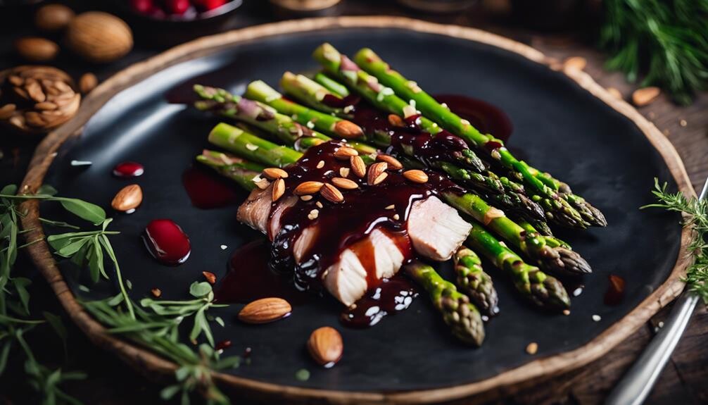roasted balsamic glazed asparagus