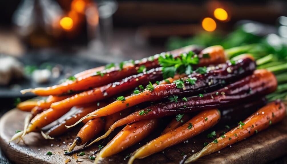 roasted carrots with glaze