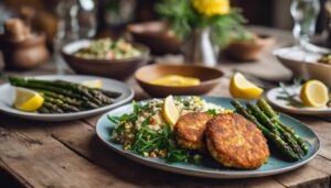 salmon fish cake sides