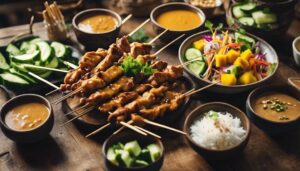 satay chicken side dishes