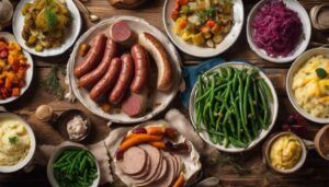 sauerkraut and kielbasa sides