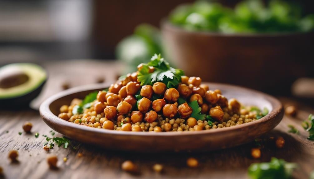 savory and tangy chickpeas