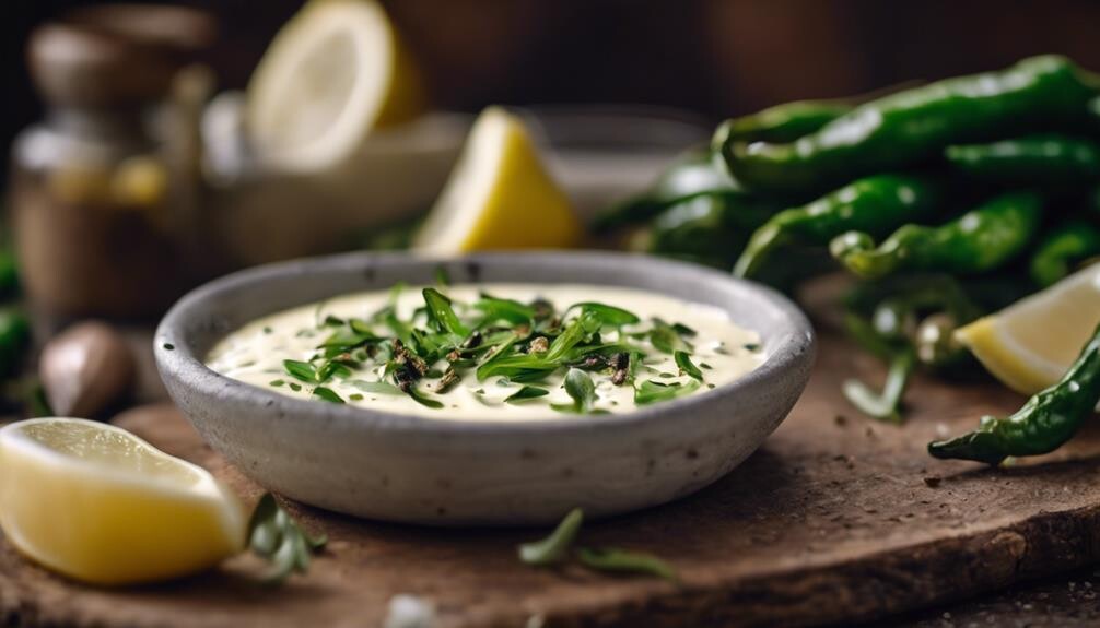 savory condiment with garlic