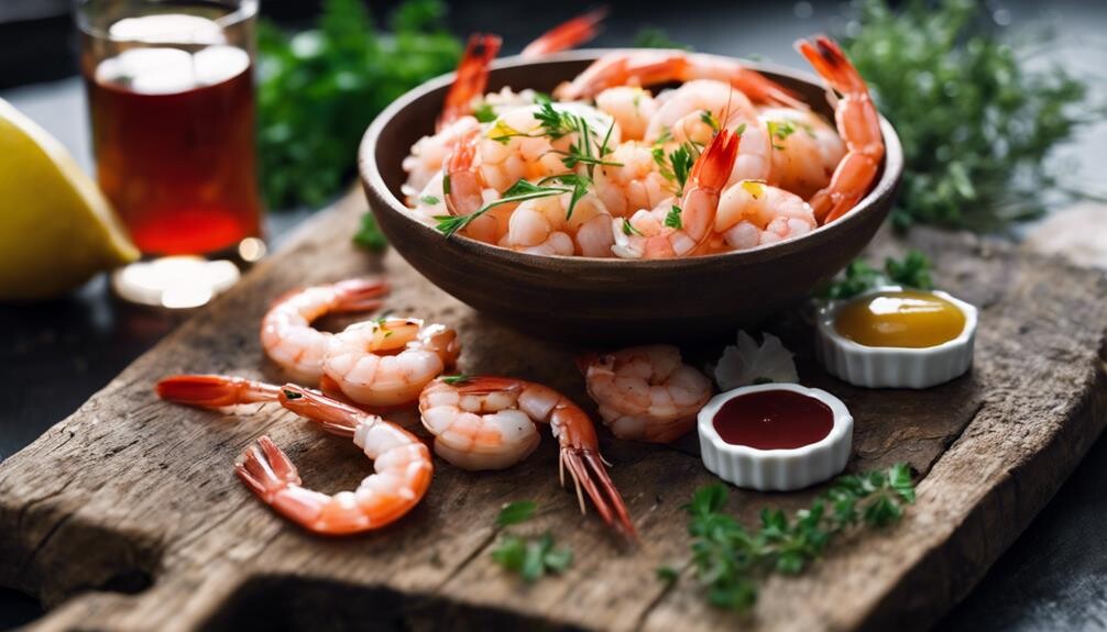 seafood appetizer with sauce