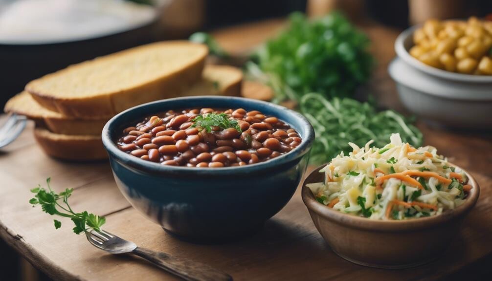 slow cooked beans in sauce