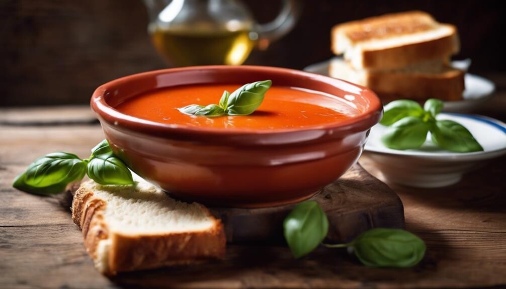 soothing soup with herbs