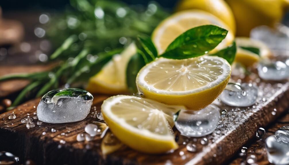 sour citrus refreshing garnish