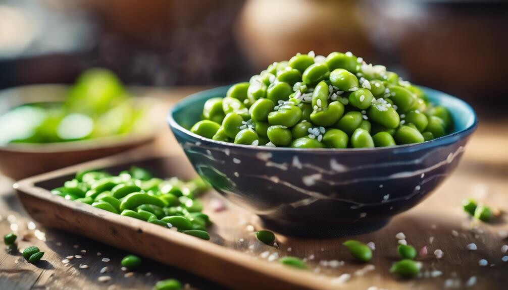 soybean snack with pod