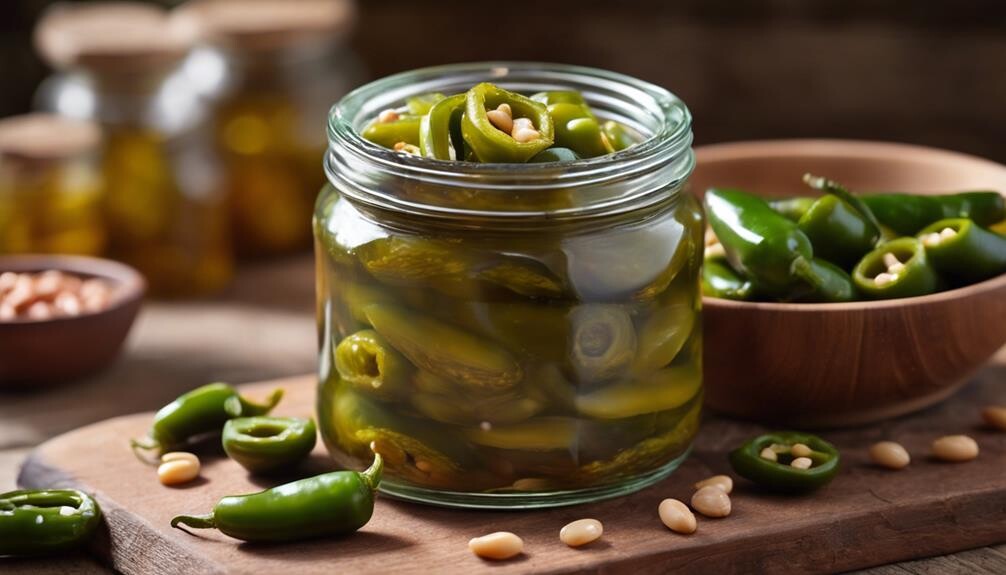 spicy tangy pepper slices