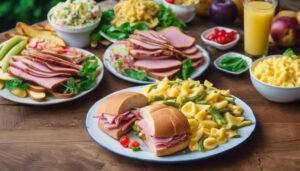 spiral ham sandwich sides