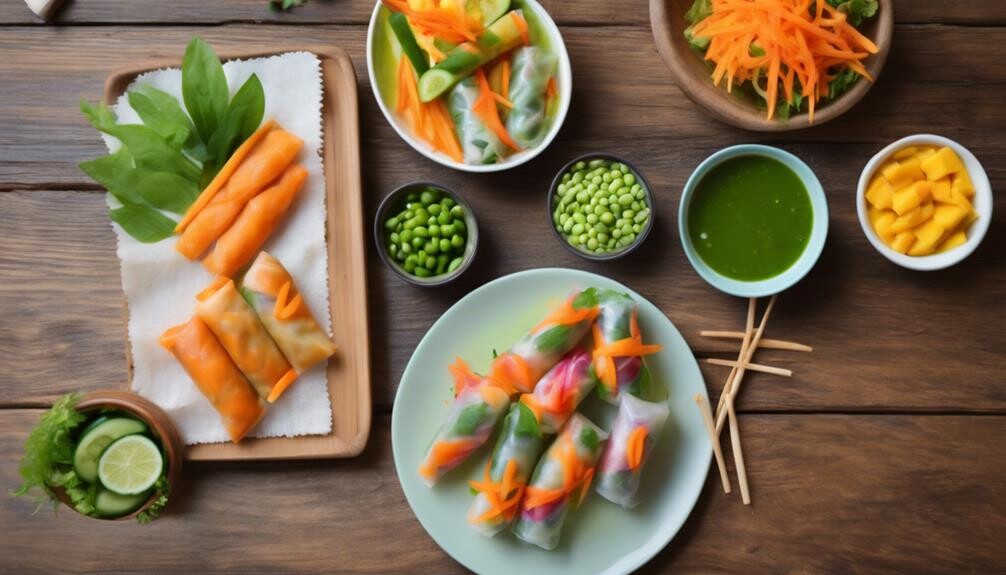 spring rolls side dishes
