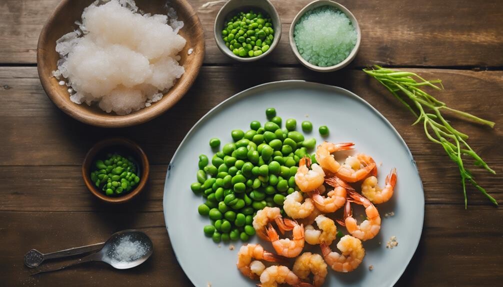 steamed green soybeans snack