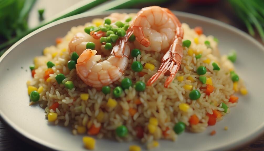 stir fried shrimp and vegetables