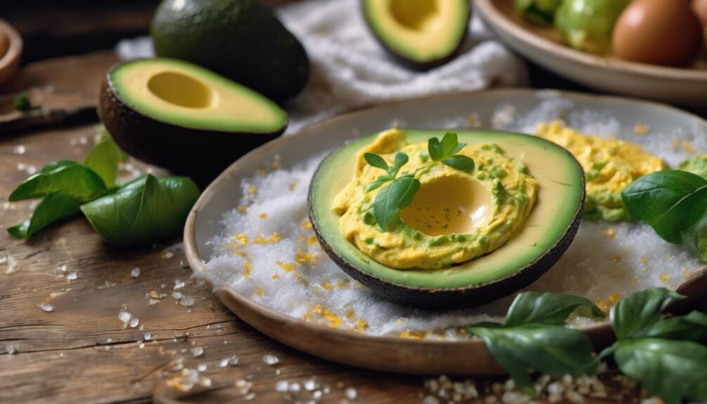 summer salad with avocados